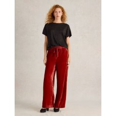 WhiteStuff Freda Wide Leg Velvet Trouser