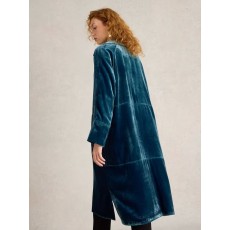 WhiteStuff Freya Velvet Duster Coat