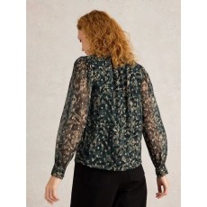 WhiteStuff Mirabel Metallic Spot Top