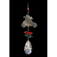 Crystal Fantasies Bug With Tree Red & Green