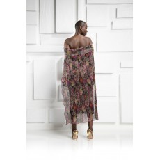 Kevan Jon Evie Cape Knee Dress