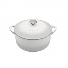 Denby Natural Canvas Cast Iron Round Casserole 24cm