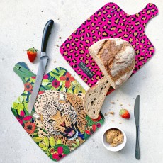 Bean & Bemble Large Rectangle Cheese Board Leopard