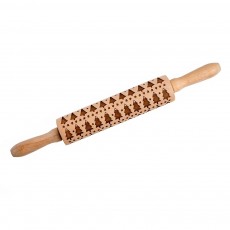 Eddingtons Christmas Tree Etched Rolling Pin