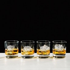 Jkust Slate 4 Glass Tumbler Giftbox-Highland Cow