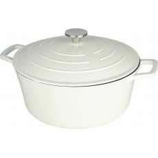 Commichef Cast Aluminium Casserole 28cm 6.5L-Cream