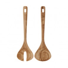 Stellar Olive Wood Tools-2pc Salad Server Set