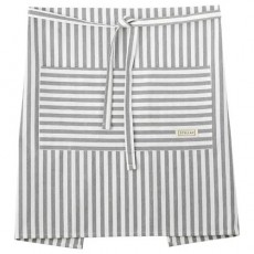 Stellar Textiles 55cm Waist Apron Grey Stripe