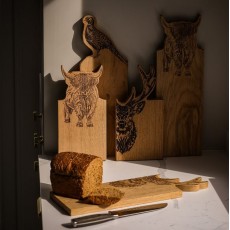 Just Slate Framed Oak Serving Board medium-Stag