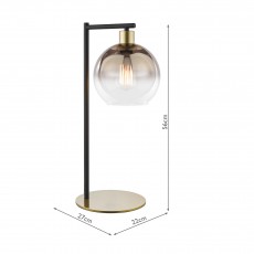 DAR Table Lamp Gold Ombre