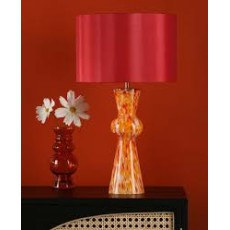 DAR Table Lamp Red/Orange Confetti