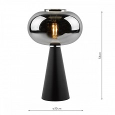 DAR Table Lamp Smoked