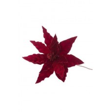 Floralsilk Glitter Tipped Poinsettia 70cm