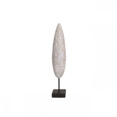 Straits Leaf Stand Sculpture 52.5cm