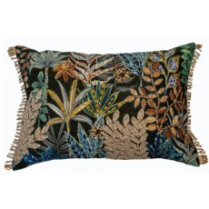 Malini Printed Jungle Embellished Cushion 45x45