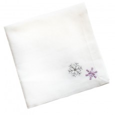 Peggy Wilkins Textiles Silver Napkin