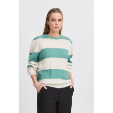 Ichi Dusty LS Stripe Pullover