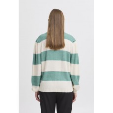 Ichi Dusty LS Stripe Pullover