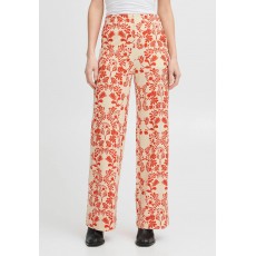 Ichi Kate Print Wide Trousers