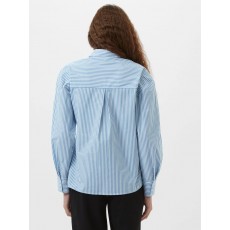 French Connection Cambria Cotton Striped Corsage Shirt