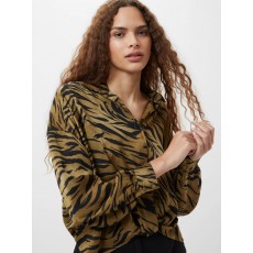 French Connection Damasco Adeline Print Tuck Shirt