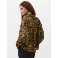 French Connection Damasco Adeline Print Tuck Shirt