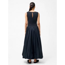 French Connection Phoebe Jersey Woven Mix Midi