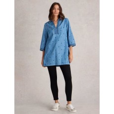 White Stuff Blaire Denim Embroidered Tunic