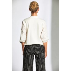 Peruzzi Broken Stripe Crop Trouser