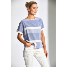 Peruzzi Stitched Stripe Top