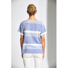 Peruzzi Stitched Stripe Top