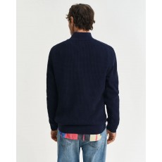 Gant Textured Cotton Half Zip