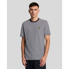 Lyle & Scott  Linen Blend Breton Stripe T-Shirt