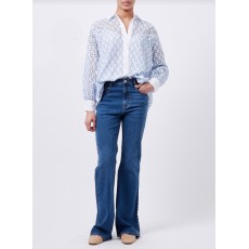 French Connection Galina Cotton Embroidered Shirt