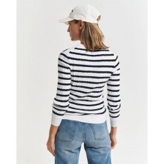 Gant Stretch Cotton Cable Stripe C-Neck