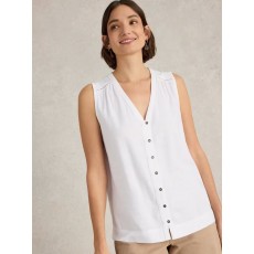 WhiteStuff Delilah Button Top