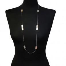 Jess & Lou Cascading Mixed Blocks Necklace