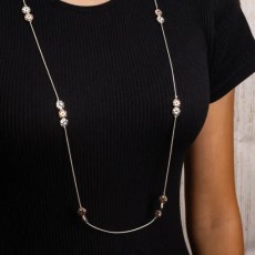 Jess & Lou Cascading Multi Disc Necklace in Mixed