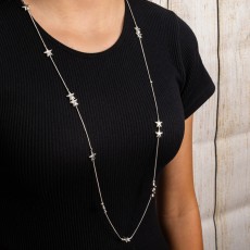 Jess & Lou Delicate Cascading Mixed Stars Necklace