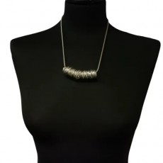 Jess & Lou Sculpted Sophistication Statement Wire Twist Necklace