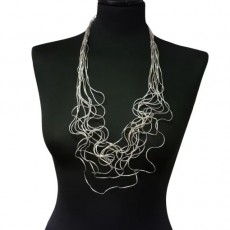 Jess & Lou Statement Wire Long Necklace 90cm