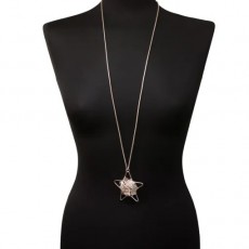 Jess & Lou Web Star Long Pendant