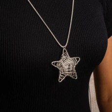 Jess & Lou Web Star Long Pendant