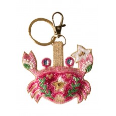 Powder Seafaring Crab Beaded Keyring