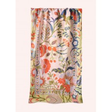 Powder Folky Floral Cotton Scarf Coconut