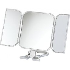 Danielle Creations Folding Travel Mirror-Nude Trim