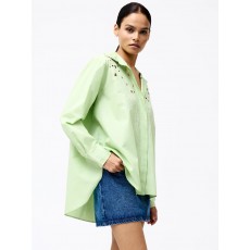 French Connection Cambria Cotton Long Sleeve Broderie Shirt