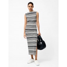 French Connection Sasia Rib Stripe Sleeveless Dress