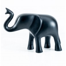Tilnar Elephant Trunk Up Xlarge 16cm Matt Black Tilnar Elephant Trunk Up Xlarge 16cm Matt Black