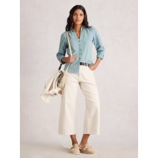 White Stuff Annie Mix Jersey Shirt White Stuff Annie Mix Jersey Shirt